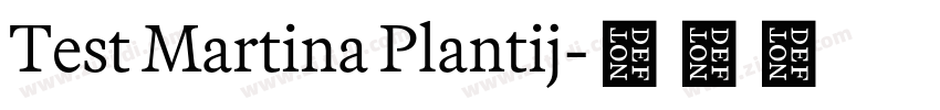 Test Martina Plantij字体转换